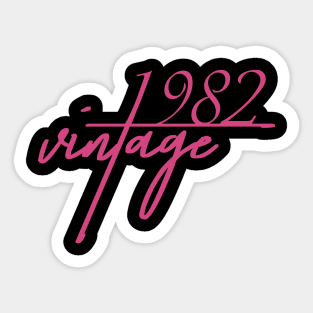 1982 Vintage. 38th Birthday Cool Gift Idea Sticker